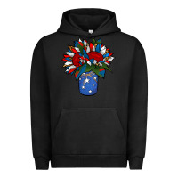 Pigment Black Patriotic Sunflower in a Jar Urban Hoodie - Jasminsmagicworld