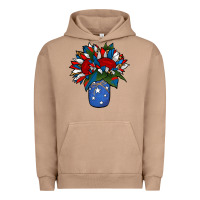 Pigment Burro Patriotic Sunflower in a Jar Urban Hoodie - Jasminsmagicworld