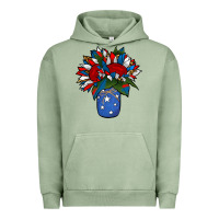 Pigment Oil Green Patriotic Sunflower in a Jar Urban Hoodie - Jasminsmagicworld