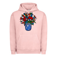 Pigment Salmon Patriotic Sunflower in a Jar Urban Hoodie - Jasminsmagicworld