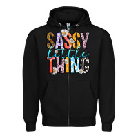 Black sassy little thing Zipper Hoodie - RanaPortraitStore