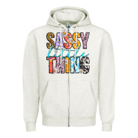 Sassy Little Thing Zipper Hoodie | Teevron
