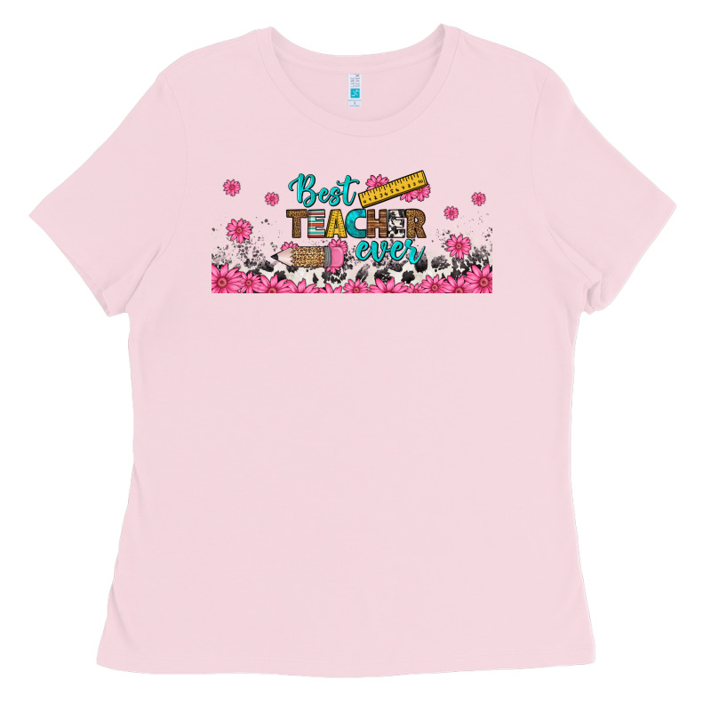 Best Teacher Ever Libbey Glass Ladies Tee by BundleAndBundleShop | Teevron