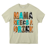 Mossy Mama Needs a Drink Heavy Core Tee - CowCowDesign
