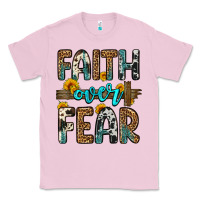 Bubblegum Pink faith over fear Classic Tee - OliviaCreatesArt
