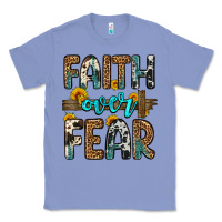 Colony Blue faith over fear Classic Tee - OliviaCreatesArt