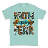 Seafoam faith over fear Classic Tee - OliviaCreatesArt