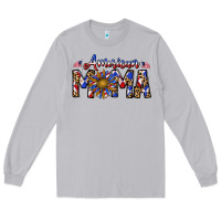 Moon Dust American mama Long Sleeve Tee - CowhideDigitalArt