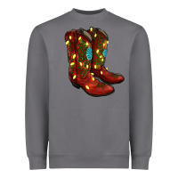 Storm Western Christmas Boots Heavyweight Sweatshirt - RanaPortraitStore