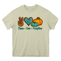 Mossy peace love pumpkins Heavy Core Tee - Jasminsmagicworld
