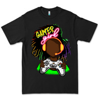 Black black gamer girl Premium Tee - FaDigitalArtStudio