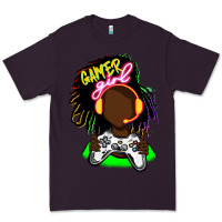 Plum black gamer girl Premium Tee - FaDigitalArtStudio