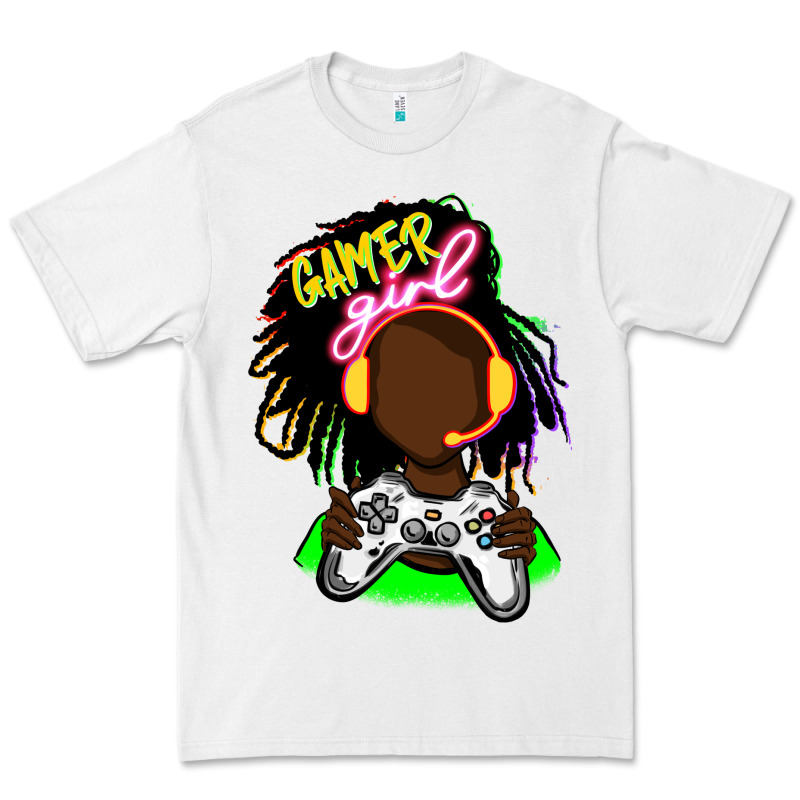 Black Gamer Girl Premium Tee by FaDigitalArtStudio | Teevron