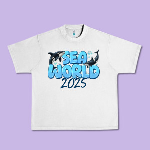 Sea World 2025 Urban Heavy Tee Designed By Cowhidedigitalart