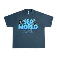 Midnight Navy Sea World 2025 Urban Heavy Tee - CowhideDigitalArt