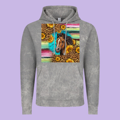 Quarter Horse Aztec Pattern Vintage Hoodie Designed By Lillyallendesigns