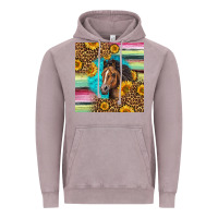 Vintage Zinc quarter horse aztec pattern Vintage Hoodie - LillyAllenDesigns