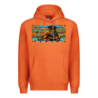 Carrot rottweiler with sunflowers license plate Premium Hoodie - Artiststas