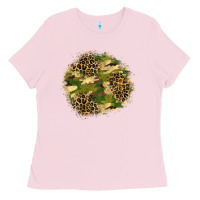 Camouflage And Leopard Patch  2 Ladies Tee | Teevron