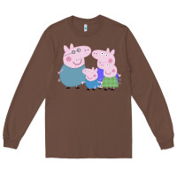 Chestnut peppa pig family Long Sleeve Tee - artisFamous