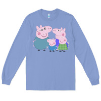 Colony Blue peppa pig family Long Sleeve Tee - artisFamous