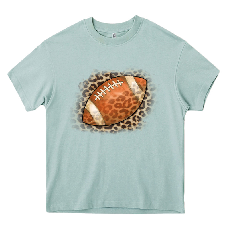 American Football Leopard Heavy Core Tee by CowCowDesign | Teevron