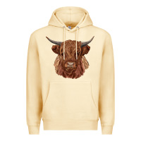 Pina Colada highland cow Premium Hoodie - RanaPortraitStore