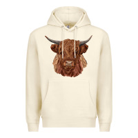 Sandshell highland cow Premium Hoodie - RanaPortraitStore