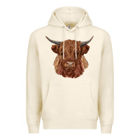 Tofu highland cow Premium Hoodie - RanaPortraitStore