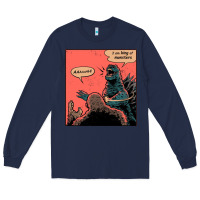 Navy i am king of monsters Long Sleeve Tee - artisFamous