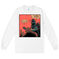 White i am king of monsters Long Sleeve Tee - artisFamous