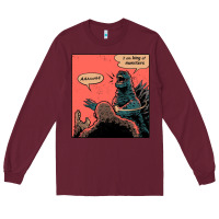 Burgundy i am king of monsters Long Sleeve Tee - artisFamous