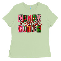 Matcha Candy Cane Cutie Ladies Tee - FaDigitalArtStudio
