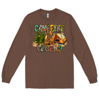 Chestnut Campfire Legend Long Sleeve Tee - CowhideDigitalArt