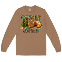 Toasted Coconut Campfire Legend Long Sleeve Tee - CowhideDigitalArt