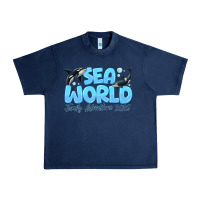 Navy Sea World Family Adventure 2025 Urban Heavy Tee - CowhideDigitalArt