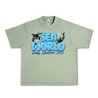 Oil Green Sea World Family Adventure 2025 Urban Heavy Tee - CowhideDigitalArt