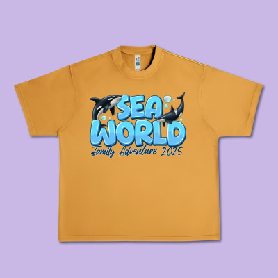 Sea World Family Adventure 2025 Urban Heavy Tee Designed By Cowhidedigitalart