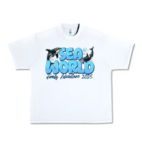 White Sea World Family Adventure 2025 Urban Heavy Tee - CowhideDigitalArt