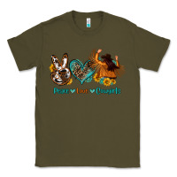 Army Green peace love cowgirls Classic Tee - OliviaCreatesArt