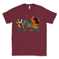 Burgundy peace love cowgirls Classic Tee - OliviaCreatesArt