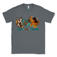 Charcoal Heather peace love cowgirls Classic Tee - OliviaCreatesArt