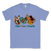 Colony Blue peace love cowgirls Classic Tee - OliviaCreatesArt
