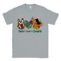 Heather Grey peace love cowgirls Classic Tee - OliviaCreatesArt