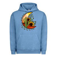 Pigment Pebble Blue Desert Moon Urban Hoodie - Jasminsmagicworld