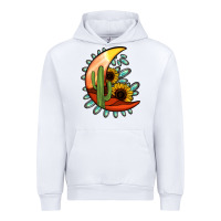 White Desert Moon Urban Hoodie - Jasminsmagicworld