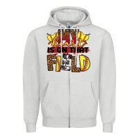 Dove Grey softball my heart is on that field Zipper Hoodie - RanaPortraitStore