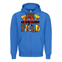 True Royal softball my heart is on that field Zipper Hoodie - RanaPortraitStore