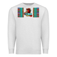 Oatmeal Heather texas chica skull with bandana Premium Sweatshirt - Jasminsmagicworld