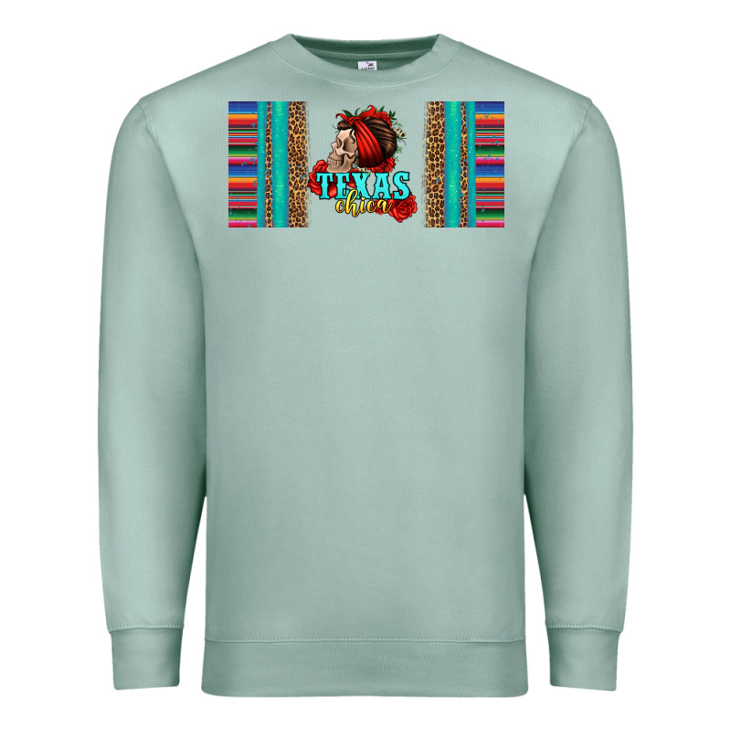 Texas Chica Skull With Bandana Premium Sweatshirt by Jasminsmagicworld | Teevron